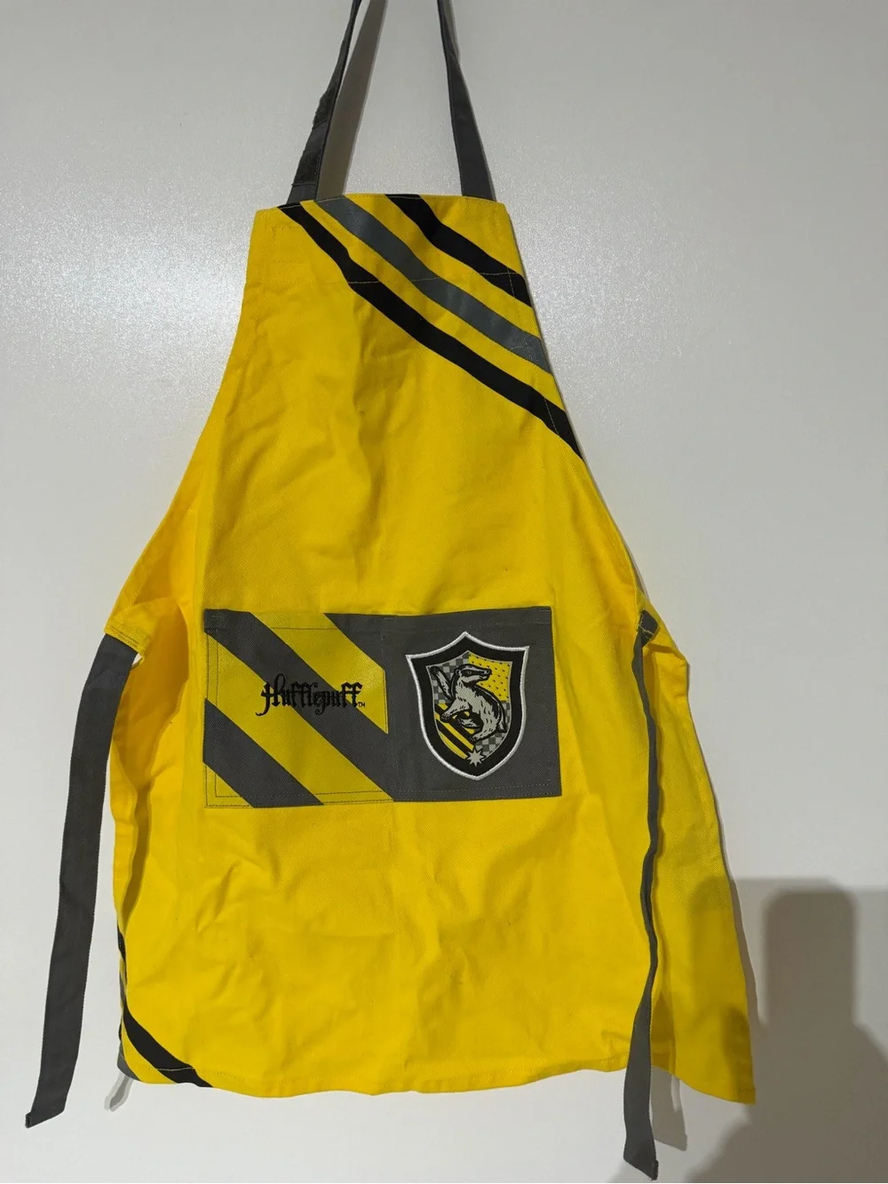 Williams Sonoma Yellow and Black Kids Superhero Apron